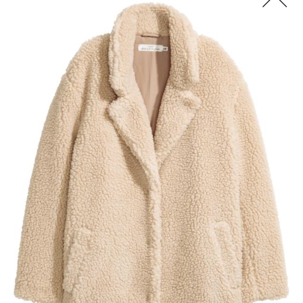 H&M Pile Sherpa Jacket Coat